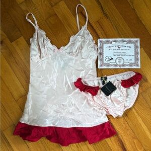 Dita VON TEESE elegantly scant lingerie collection signed certificate